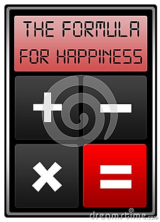 Happiness formula Stock Photo