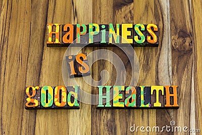 Happiness good health wellbeing stress free happy healthy lifestyle Stock Photo