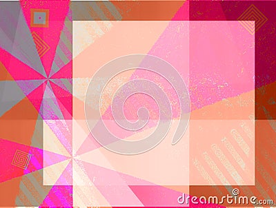 Happy abstract geometric background. II Stock Photo