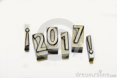 Happy 2017 Stock Photo