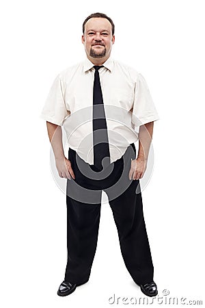 Happy adult fat man Stock Photo
