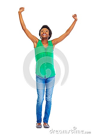 Happy African woman Stock Photo