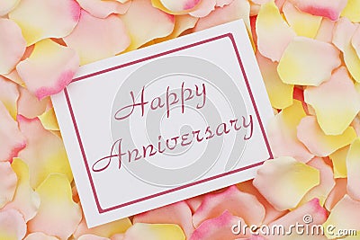 Happy Anniversary card Stock Photo