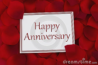 Happy Anniversary Card Stock Photo