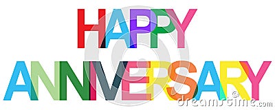 Happy Anniversary illustration Stock Photo