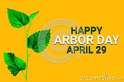 Happy Arbor Day Stock Photo