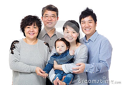 Happy asia family Stock Photo