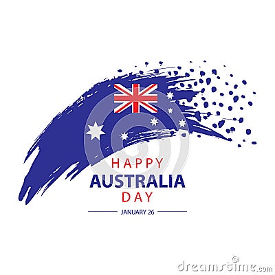 Happy Australia Day concept. Suitable for Greeting card, poster and banner. Vector Illustration