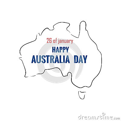 Happy australia day Stock Photo