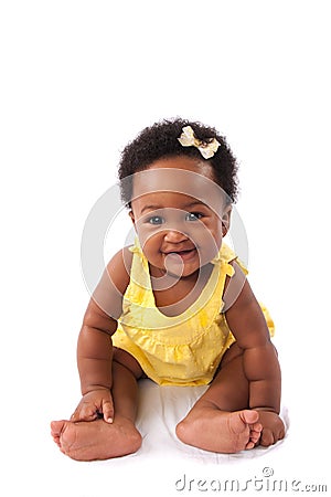 Happy baby girl Stock Photo