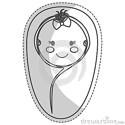 Happy baby icon image Vector Illustration