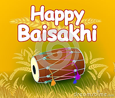 Happy Baisakh Vector Illustration
