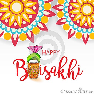 Happy Baisakhi. Stock Photo