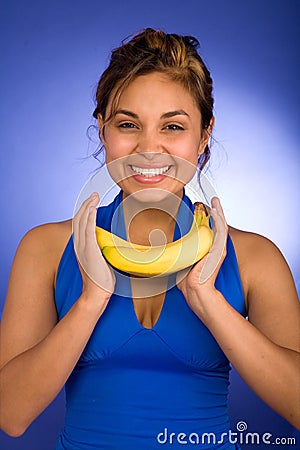 Happy Banana Stock Photo