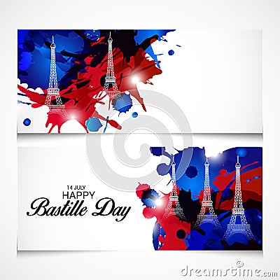 Happy Bastille Day. Stock Photo