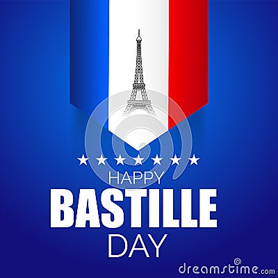 Happy Bastille Day. Stock Photo