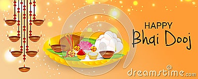 Happy Bhai Dooj. Stock Photo