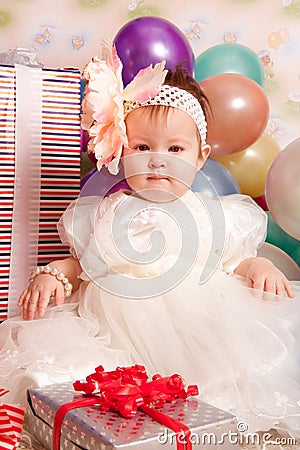 Happy birthday baby Stock Photo