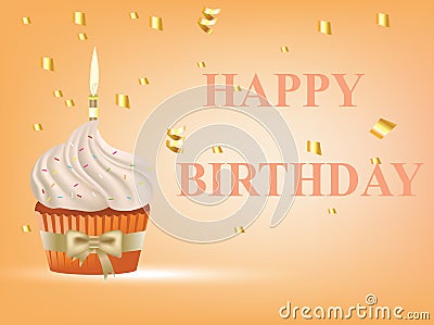 Happy birthday card Vector Illustration