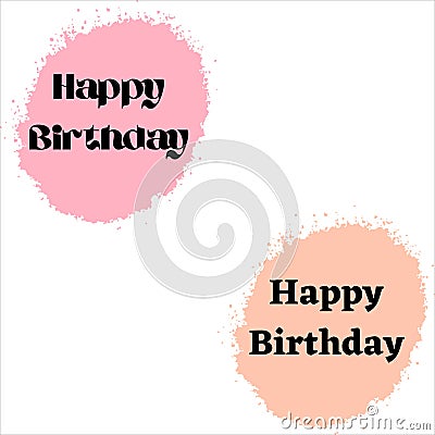 Happy Birthday. Colorful happy birthday design. Happy Birthday poster design Vector Illustration