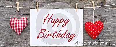 Happy birthday message Stock Photo