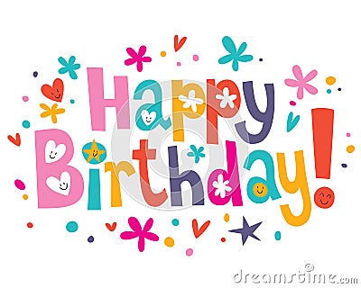 Happy Birthday Text Stock Images - Image: 32681014