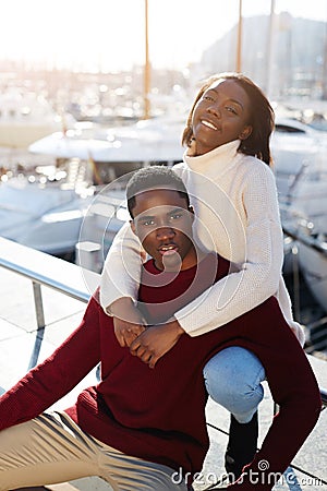 https://thumbs.dreamstime.com/x/happy-black-couple-enjoying-time-spending-together-sitting-yacht-port-barcelona-portrait-embracing-gorgeous-healthy-54277390.jpg