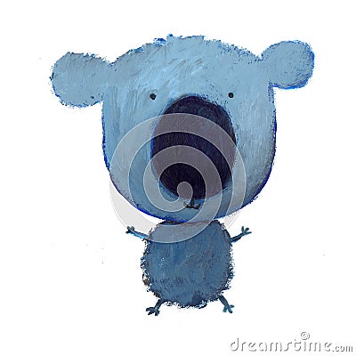 Happy blue koala Stock Photo