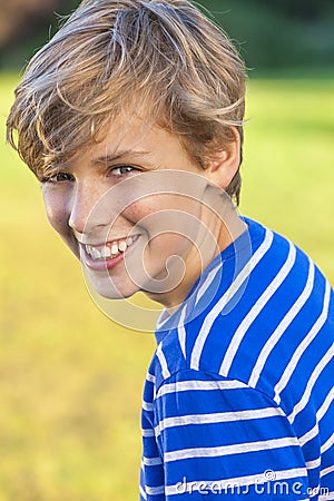 Happy Boy Male Child Teenager Laughing Stock Photo