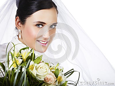 Happy bride Stock Photo