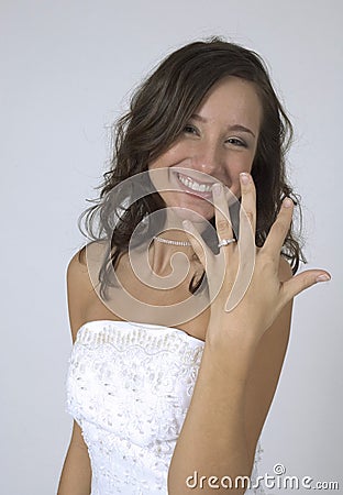 The Happy Bride Stock Photo