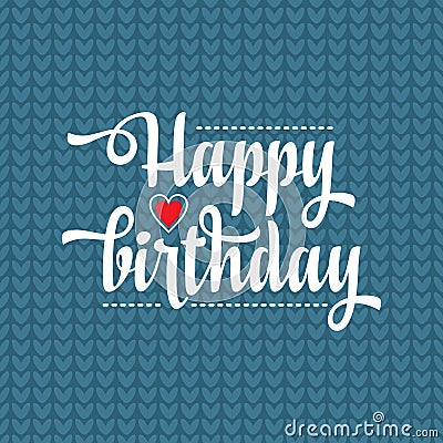 Happy Brithday. Greeting Card. Vector. Vector Illustration