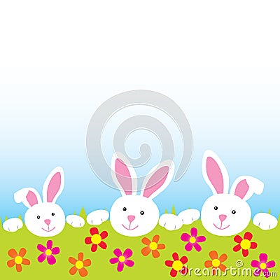 Happy bunnies Stock Photo