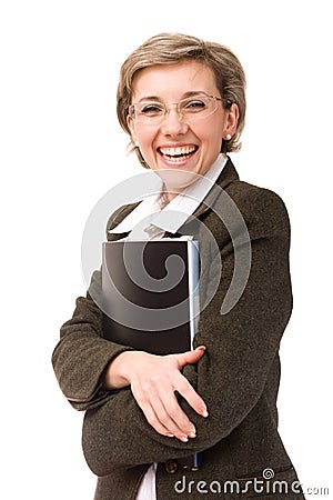 Happy business lady Stock Photo