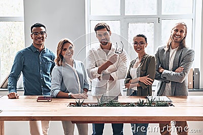 Happy business partners. Stock Photo