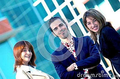 Happy Business Team Stock Photo