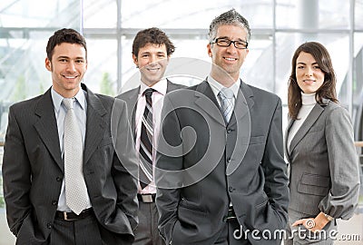 Happy business team Stock Photo