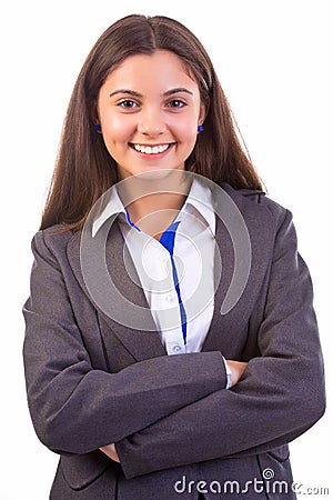 Happy Business woman face Stock Photo