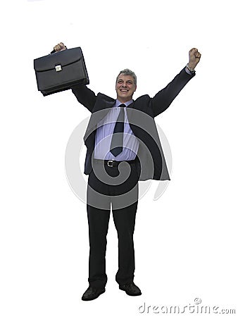 A happy businessman Stock Photo