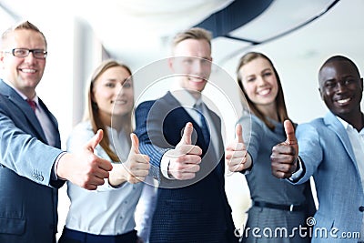 Happy businesspeople Stock Photo