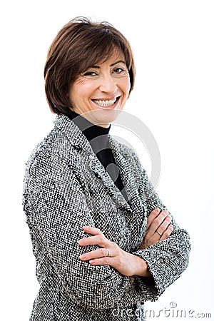 Happy businesswoman Stock Photo