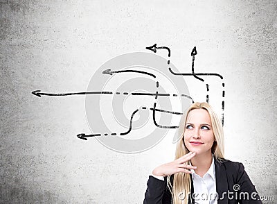 Happy businesswoman Stock Photo