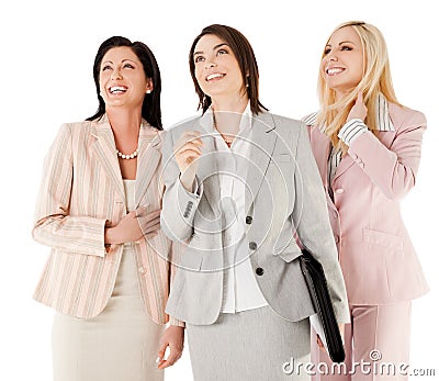 Happy businesswomen Stock Photo