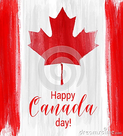 Happy Canada Day background Vector Illustration