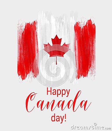 Happy Canada Day background Vector Illustration