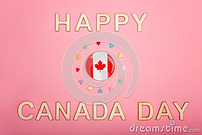 Happy Canada Day greeting card Stock Photo