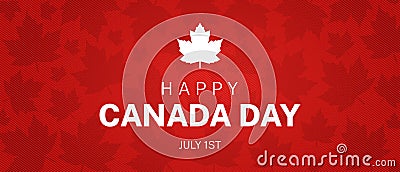 Happy Canada Day Illustration Background Banner Stock Photo