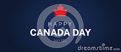 Happy Canada Day Illustration Background Banner Stock Photo