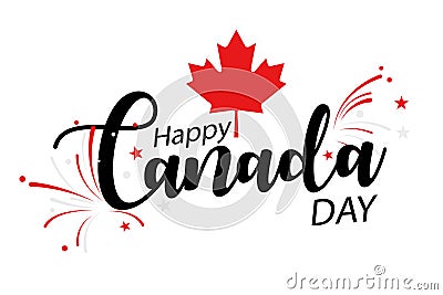 Happy Canada Day Vector Illustration