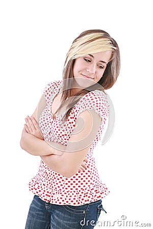 Happy and carefree teenage girl Stock Photo